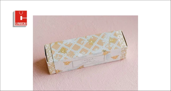 Caja de papel cosmética Caja de embalaje de papel de regalo para loción de perfume cosmético para el cuidado de la piel