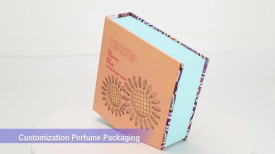 Caja de perfume de ventana transparente personalizada Caja plegable de embalaje de papel para el cuidado de la piel